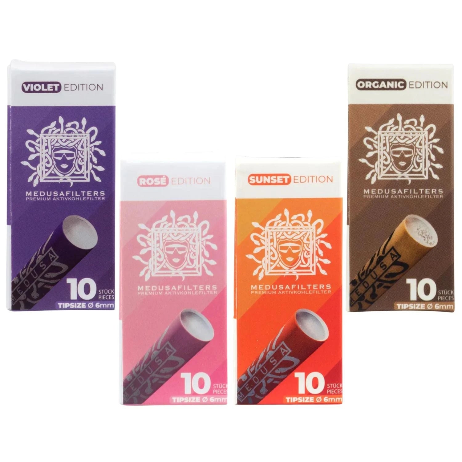 Medusafilters Aktivkohlefilter (10 Stück) - 4 Farben Medusafilters